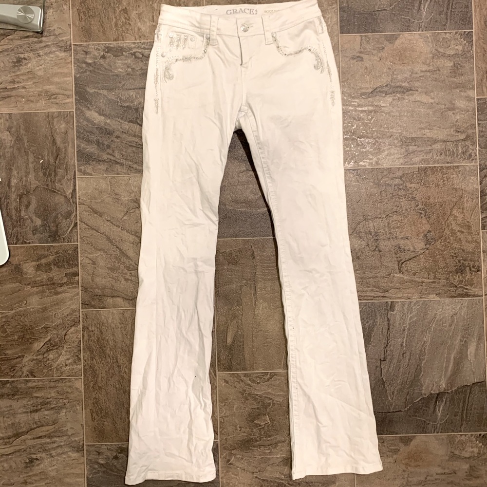 Grace in LA White Jeans